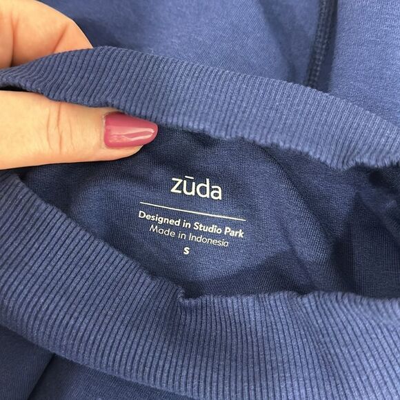 Zuda Cotton Blend 3/4 Dolman Sleeve Pullover Sweater In Dark Blue Size S - Picture 6 of 10